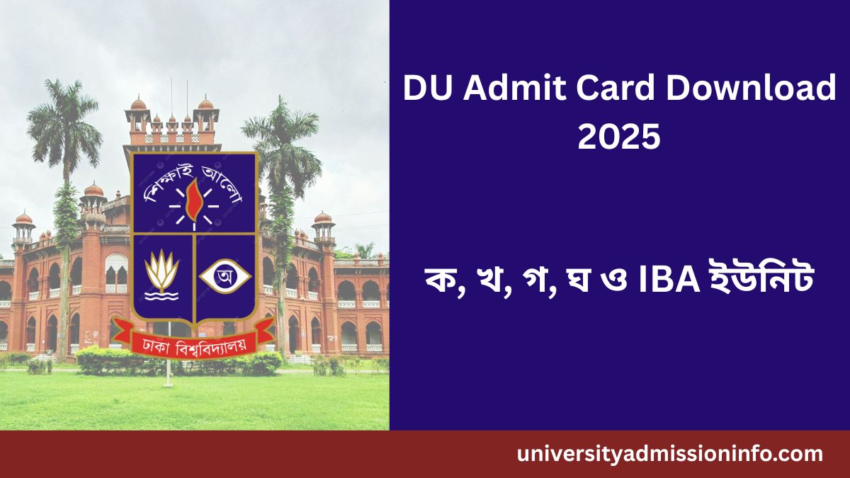 du admission admit card download